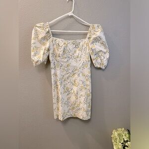& Other Stories Puff Sleeve Mini Dress Size 8